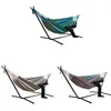 Summer Single Double Hammocks Without Bracket Thicken Widened Outdoor Garden Camping Travel Canvas Hanging Chair Swings Bed Camp Furniture