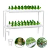 Planters & Pots 108/36 Holes Hydroponic Piping Site Grow Kit Water Culture Planting Box Garden System Nursery Pot Rack 220V