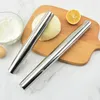 Stainless Steel Rolling Pin Metal for Bakers Cookie & Pastry Dough and Bakeware Roller Kitchen Baking Tools for Cakes