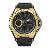 SANDA 6008 marque hommes montre de sport militaire numérique Quartz double affichage montre étanche hommes montre électronique Relogio Masculino G1022