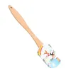 Outils de gâteau de Noël manche en bois cuisine fondante crème spatule gratte-ciel de beurre de silicone cuisine outil 433674