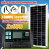 Wohnmobil-Boot-Solar-30-W-Panel-Set mit Laderegler, Solar-Wechselrichter für Zuhause, Boot, 60 A, 100 A, tragbarer Stromgenerator, Auto