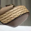 Projektanci Sandały Sandały Fashion Obcasy projektanta buty Bugi klamra splot lafite trawiaste butów najwyższej jakości oryginalna skórzana skór 13 cm Fabryka fabryczna platforma obcasowa