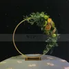 Party Decoration 5pcs/10pcs Wedding Table Centerpiece Golden Metal Arch Circle Ring