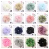 Scrunchies de grandes dimensões grandes bandos elásticos de cabelo de borracha meninas de colorido de colorido de colorido de cor de chiffon suave acessórios para o cabelo de chiffon 20pcs