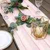 결혼식 파티 연회를위한 긴 시폰 테이블 러너 신부 홈 아치 케이크 장식 (70 * 305cm) 210708