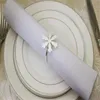 Anelli di tovagliolo 6 pezzi anello di Natale in lega a forma di fiocco di neve per bar ristorante pulsante tavolo da pranzo