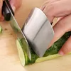 DHL Snelle roestvrijstalen mes vinger handbeschermer vingerbeschermer voor snijplak Safe Slice Koken Vinger Bescherming Tools