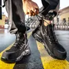 Safety Insurance Shoes Men's Anti-smashing Anti-piercing Steel Toe Construction Site Electrician Insulated 211217