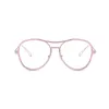 Lunettes strass diamants métal Vintage lunettes faites à la main Design lunettes de soleil monture ombre pour les femmes 66163 VQDI9150475