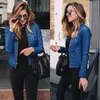 Women's Jackets 12 Colors Women Spring Autumn Pu Leather Jacket Casual Slim Soft Faux Female Coat Basic Streetwear Woman