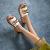 Morazora plus storlek 34-42 äkta läder tofflor kvinnor skor kedja plattform skor kvinnliga mulor mode handgjorda avslappnad sko 210506