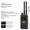 Dual Antenna Anti-SP Y GPS Magnetisk Trådlös Mini Kamera Detektor Signal Automatisk Finder Racker Frequency Scan Sweeper Protect