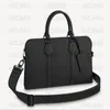 black leather laptop tote
