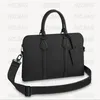 sac fourre-tout en cuir noir pour ordinateur portable