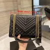 デザイナーハンドバッグの女性の黒のクロスボディバッグフラップ金属チェーンハンドバッグフリップカバーショルダーバッグ財布財布とダストバッグ