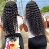 Deep Wave Bundles 4x4 Lace 3 pcs Brazilian Virgin With Closure Unprocessed Human Hair Weaves