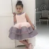 Enfant en bas âge fille Tutu Sequin Bow robe princesse robes pour bébé première 1ère année anniversaire infantile fête Pageant Christeng robe fille