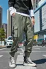 Neue Herrenhose mit weitem Bein, Overall, großes Taschendesign, Herrenhose 109-k2092-3 X0723