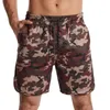 Mäns Shorts Fem Point Summer Cool Andningsbara Fritidssport Varumärke Kläder Bekväm Camouflage Beach