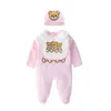 Infant Cartoon Bear Baby Clothes GirlBoys Long Sleeve Daddy Mummy Rompers grow Sleepsuits Romper 018 Months 21072983585109446943