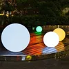 Controle remoto Luzes de jardim de LED ao ar livre iluminação bola de brilho lâmpada recarregável piscina de casamento de festas de festas de férias de férias de decoração de festas259c