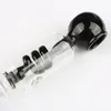 Glass Glycerin Freezable coil Pipe Black bubbler water pipe smoking pipes tobacco bong
