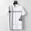 2022 Polo da uomo stampata Camicia Cartoon 100% cotone Manica corta Camisas Colletto alla coreana Camicie maschili M-3XL # 03