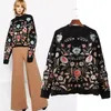 Autumn And Winter Heavy Industry Embroidery Bottoming Shirt Pullover Loose Round Neck Flower Sweater Women Women's Blouses & Shirts