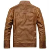 Vestes en cuir pour hommes Automne Hiver Mâle Classique Moto Haute Qualité PU Veste En Cuir Casual Jaqueta De Couro Masculin 5XL Y1122