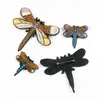 Pins, broscher 3d hand broderadedragonfly intressant buljong för kappa skjorta hatt väska prydnad broche 1order = 1pc