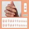 Falsas Nails Press en la cubierta completa Artificial Detachable Fake Piedra Colorido Piedra Colorida Almendra