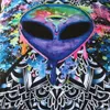 Trippy Alien autorstwa Brizbazaar Tobestry Hippie dywan dywan trippy gobelin na ścianę wisząca akwarela vholor gapiz tapiz t2002444