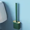 Escova portátil titular escova de escova criativa escovas de limpeza set toalete conjunto de titular do banheiro Durable Bathroom limpo ferramenta VTKY2386