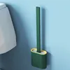 Portable Brush Toilet Brush Holder Creative Cleaning Brushes Set Toilet Brush Holder Set Durable Bathroom Clean Tool VTKY2386