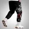 Estilo japonês anime calça de moletom homens multi bolso longa carga calça harajuku corredor calças calças de rua plus tamanho 4xl 5xl 6xl 211008