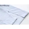 Nomikuma Verão único breasted manga curta blusas mulheres cor sólida ligeiramente transparente elegante camisas blusas 3a131 210514