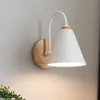 Lampy Ścienne Nowoczesne Drewno Lampka Vanity Lampa Sypialnia Decor Sconce Nordic Design Lustro Fixury E27 Corner 90-260V