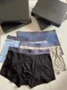 Fashion brand men's ice silk Underpants European goods digital printed letter designer simple traceless silky smooth boxer men