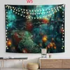 Bohemian Home Textile Tapestry Green Plant Flock Hanging Cloth Background Wall hangingWalls Decoration Blanket mandala tapestries