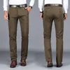 Pantalon pour hommes 2021 décontracté plus taille 28-42 de haute qualité pure de bambou de bambou en fibre de bambou confortable pantalon mâle à quatre couleurs