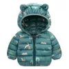 Осень детская одежда девушка красочные пальто для зимней детской хлопковой куртки с капюшоном 210916