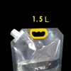 Storage Bags Norbi Plastic Drink With Lid Pouches For Adults Kids Reusable Liquor Bag Concealable Alcohol Flask Cold