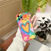 Par Kawaii Skyddsfodral för iPhone 12 Mini 11 Pro X XS Max XR 8/7 Plus Bear Phone Case Flower Back Cover 100pcs