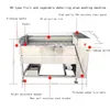 2021 Grande vegetal lavagem automática Capacidade de máquina 800-1000kg / h raiz para batata beterraba tarro cenoura batata fabricante