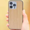 Casos de bordo de madeira capa de telefone celular personalizado deisgn cereja capa de madeira para iphone 13 mini 12 pro max 11 xs xr
