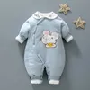 Fall winter born baby girls boys clothes outfits rompers sets for infant clothing jumpsuit 1st birthday costumes 211011