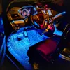Samochód Underdash Lighting 4 sztuk 12 V Multicolor Interior Music Kit z Sound Active Control Control, w tym ładowarki LED Light Light