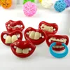 Siliconen Grappige Tepel Dummy Baby Fopspeen Joke Prank Peuter Pacy Orthodontische Bijtring Fopspeen Kerstcadeau 5 Stuksset8341793