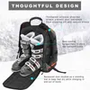 Soarowl Ski Boot Bag 50l Stor kapacitet Storage Boots Hjälmkläder kan placeras skidbacksäck med justerbar vattentät Y1227